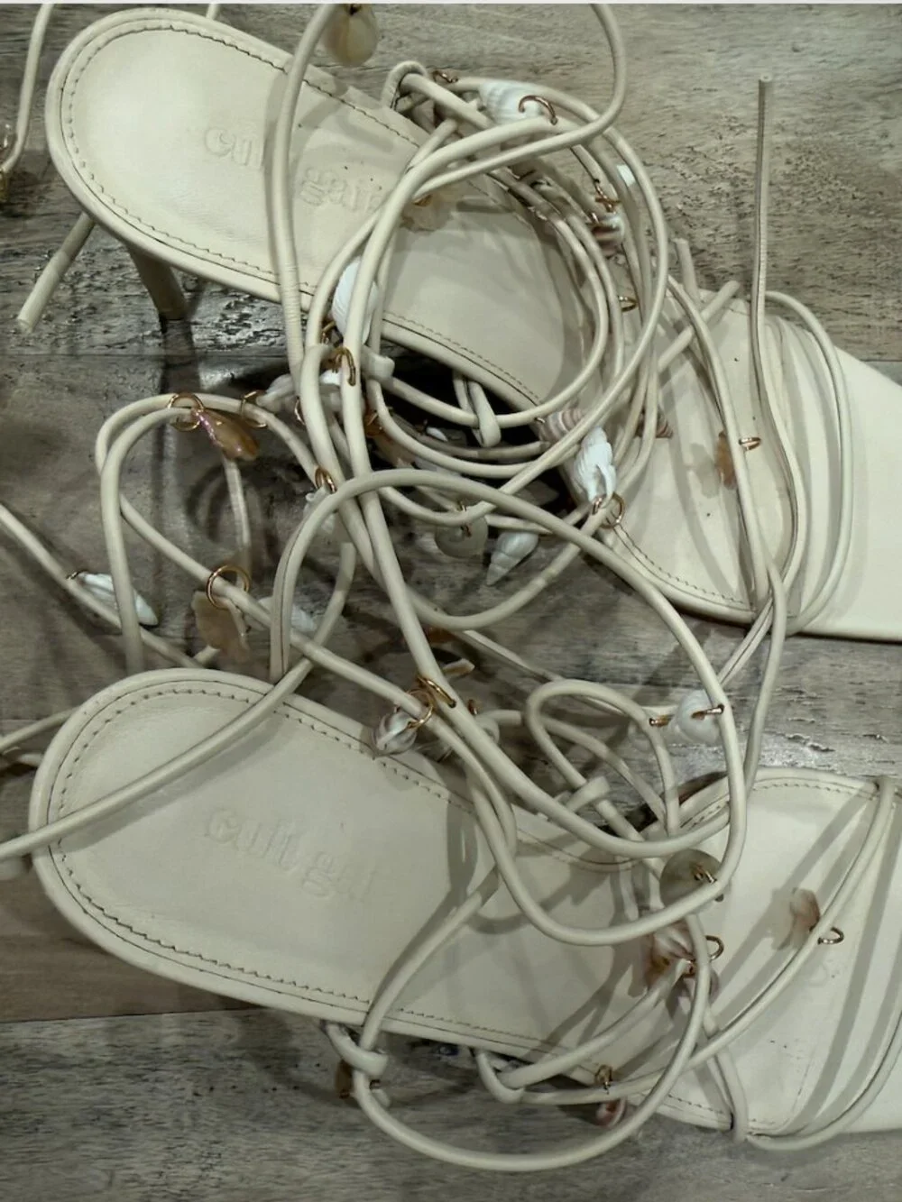 Cult Gaia Lazar Seashell Sandals - 38